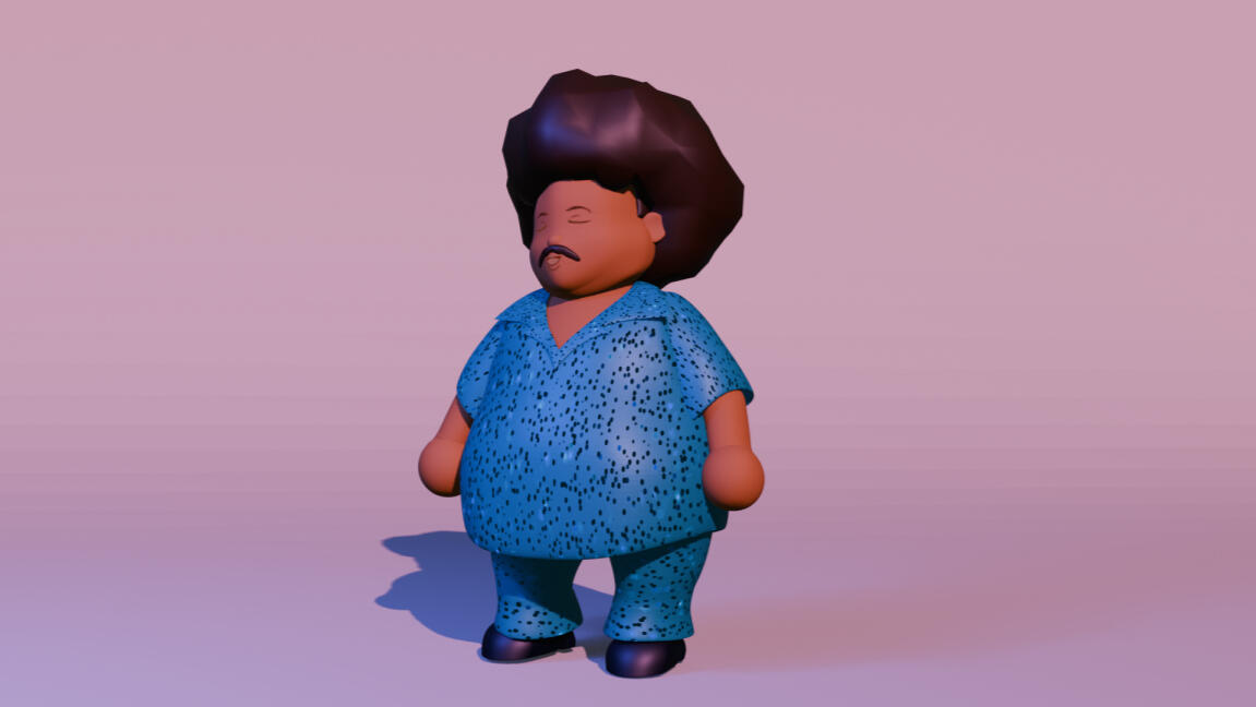 Tim Maia - modelagem e rig
